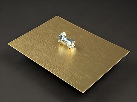  Brushed Aluminum Light Gold Screws