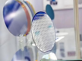  Lithography Is Applied To Silicon Wafer Semiconductors