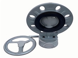  Counter-clamp butterfly valve CPVC plastic material