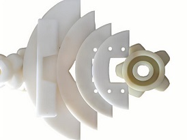  Scraper conveyor assembly made of nylon plastic