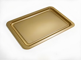  PLA plastic material gold plastic tray